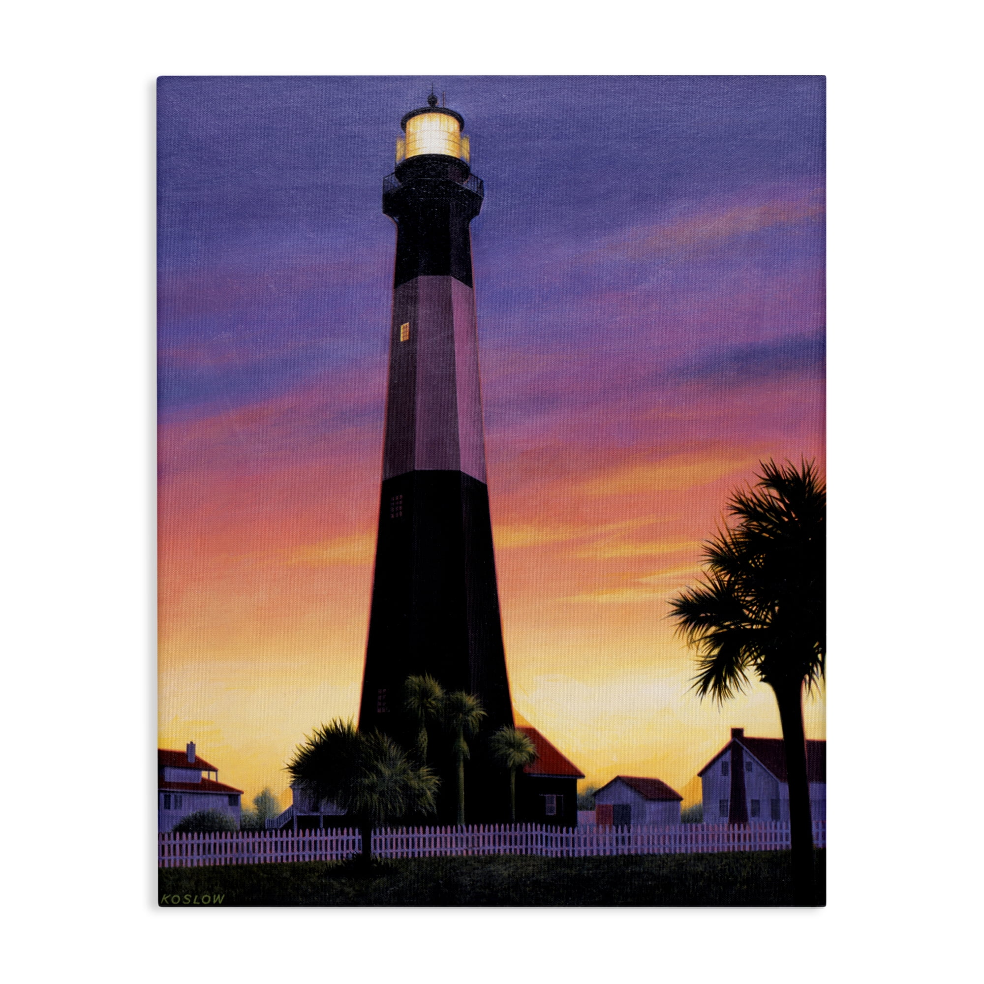 Georgia Tybee Island Lighthouse Canvas Wall Art, design by Wind River Studios