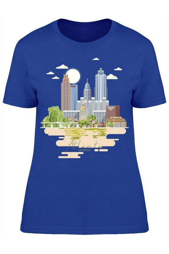 Georgia Usa Peach State T-Shirt Women -Image by Shutterstock, Female Large