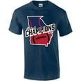 thumbnail image 1 of Georgia the State of Champions Baseball Football National Sports Champs T-shirt Graphic Tee-Heather Navy-xxl, 1 of 4