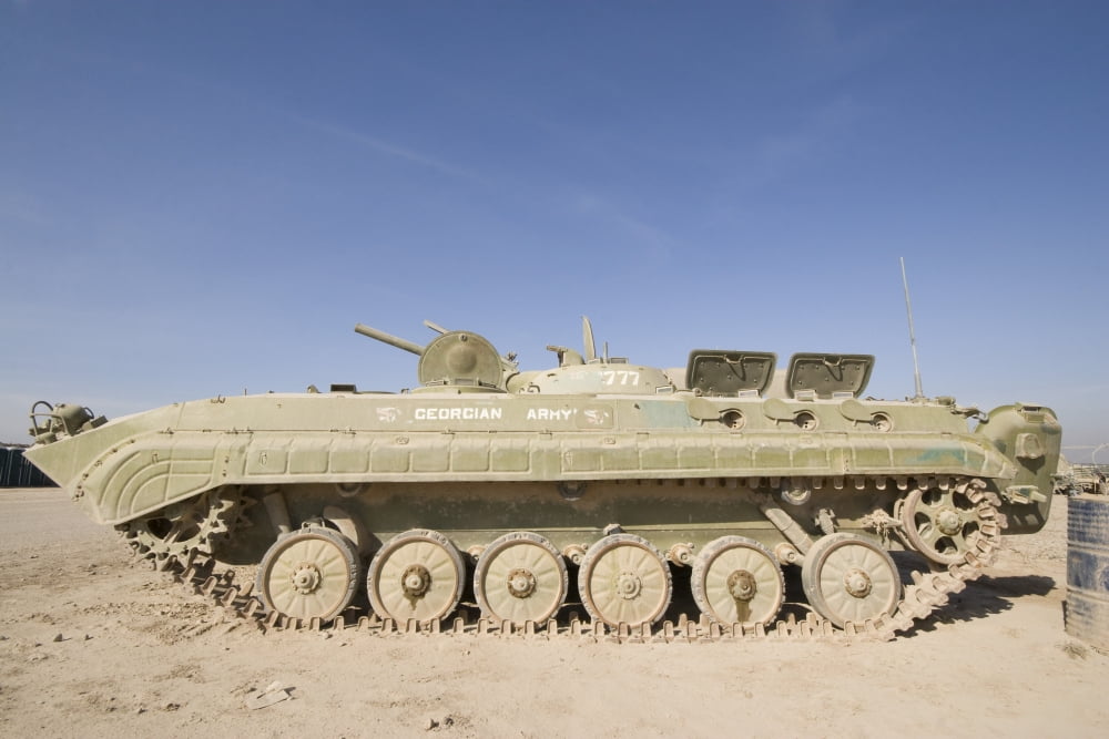 Georgian Army light tank Canvas Art - Terry MooreStocktrek Images (18 x 12)