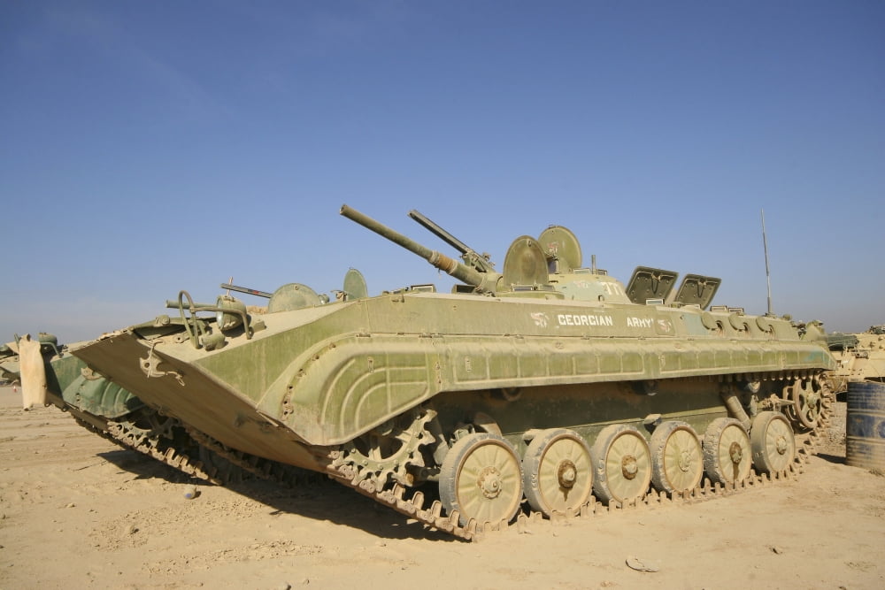 Georgian Army light tank Canvas Art - Terry MooreStocktrek Images (35 x 23)