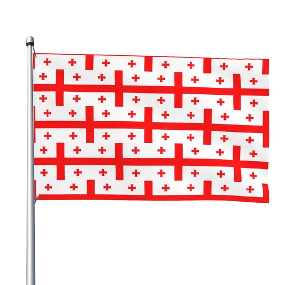 Georgian Flag Flag 4x6 Ft Big Flag For Outdoor Indoor Office Workplace Home Garden