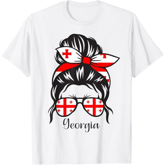 Georgian Girl Georgia Roots Georgia Flag T-Shirt