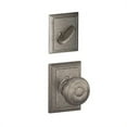 thumbnail image 1 of Georgian Knob x Addison Rose Inside Trim for Single Cylinder Handleset - Distressed Nickel, 1 of 1