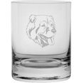 thumbnail image 1 of Georgian Shepherd Dog Themed Etched 11oz Crystal Rocks Whisky Glass, 1 of 1