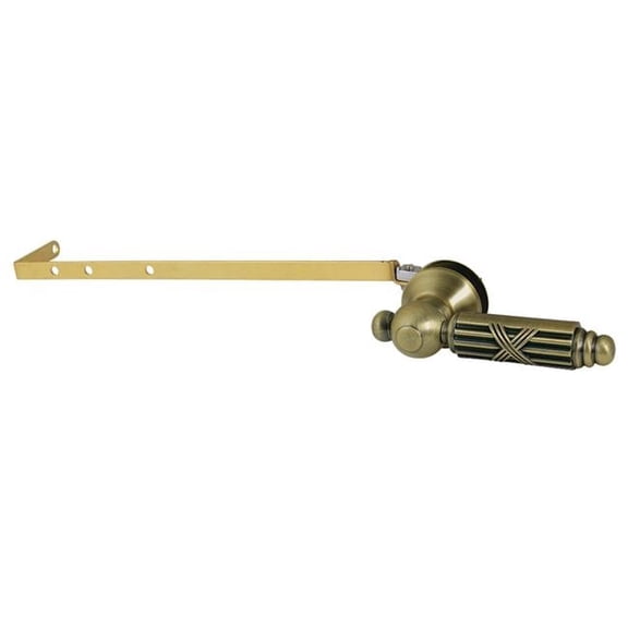 Georgian Universal Front or Side Mount Toilet Tank Lever, Antique Brass