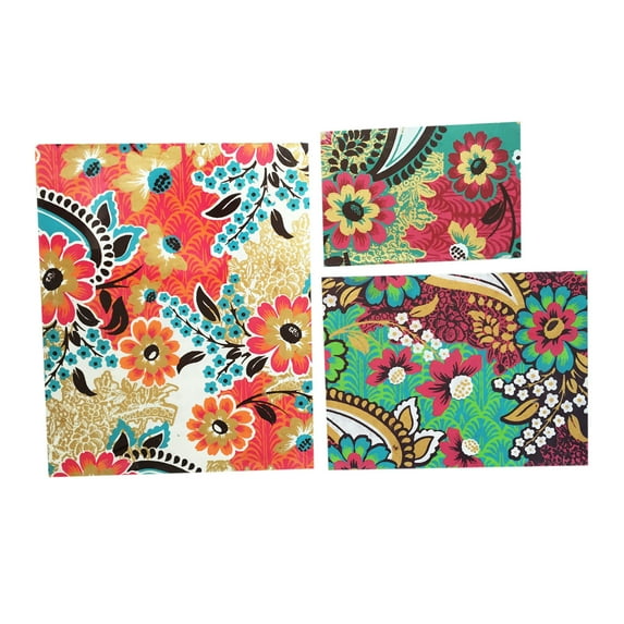 Georgiana Paisley-Fleur Notebook - Red, Multi-Color