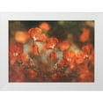 thumbnail image 1 of Georgieva V, Nikki 24x18 White Modern Wood Framed Museum Art Print Titled - Floral Art In Red, 1 of 4
