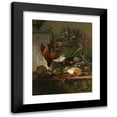 thumbnail image 1 of Georgius Jacobus Johannes van Os 12x14 Black Modern Framed Museum Art Print Titled - Still Life with Game and a Greek Stele; Allegory of Autumn (1818), 1 of 1