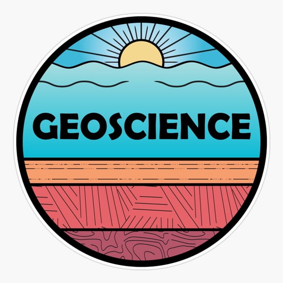 Geoscience Cross Section Earth Design Sticker