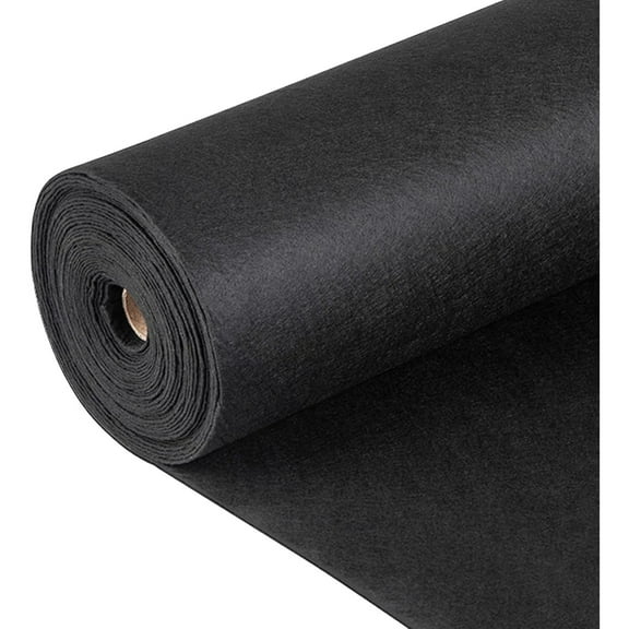 Geotextile Landscape, 15ft x 20ft 4 oz Non-Woven PP Drainage 350N Tensile Strength & 440 N Load Capacity, for Ground Cover, Garden Fabric, French Drains, Black