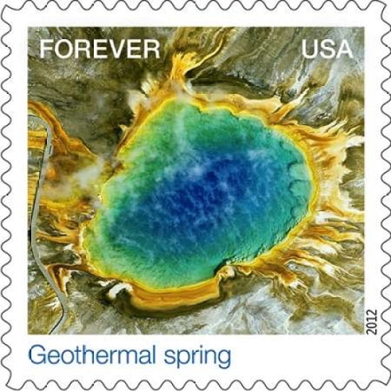 Geothermal Spring Canvas Art - US POSTAL SERVICE (24 x 24)