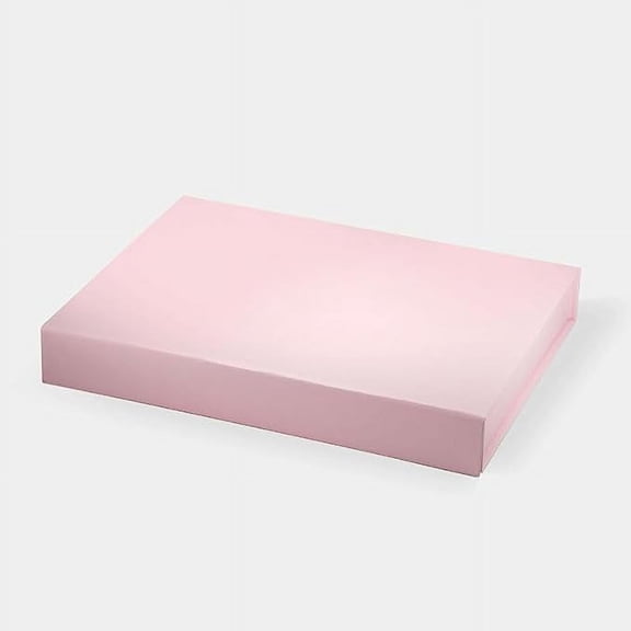 Geoto 11"×8.26"×1.57" Medium Shallow Size Luxury Rigid Foldable Magnetic Closure Collapsible Gift Packaging Boxes(Pink)