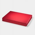 thumbnail image 1 of Geoto 11"×8.26"×1.57" Medium Shallow Size Luxury Rigid Foldable Magnetic Closure Collapsible Gift Packaging Boxes(Red), 1 of 7