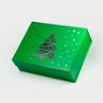 thumbnail image 1 of Geoto 13"×10"×4.52" A4 Deep Christmas Tree Painting Foldable Box for Gift Wrapping, Luxury Rigid Magnetic Closure Collapsible Gift Packaging Boxes(Green), 1 of 5