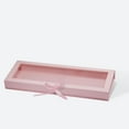 thumbnail image 1 of Geoto 19.68"×7.09"×2.09" F3 Size Luxury Rigid Foldable Magnetic Closure Collapsible Gift Packaging Boxes Wholesale(Pink with Window with Ribbon), 1 of 6