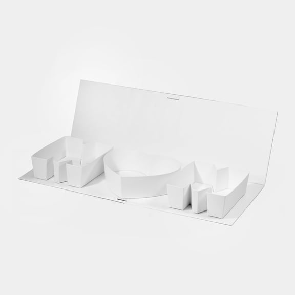 Geotobox 1 Pack 17.7"x6"x2" Pink/Red/White Creative Mother's Day Gift Packaging Idea Fillable MOM Letter Shaped Gift Boxes(White)