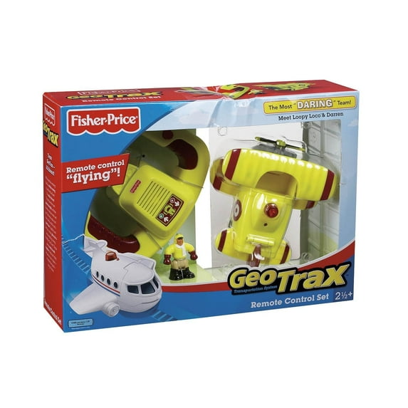 Geotrax Remote Control Bi Plane with Loopy Loco & Darren ~ The Most Daring Team