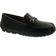 Geox Boys New Fast Leather Fashion Slip On Loafers with Chain