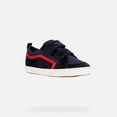thumbnail image 1 of Geox J Alonisso Velcro Sneaker with Red Stripe, 1 of 2