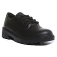 thumbnail image 1 of Geox J Casey Kid's Lace Up Breathable Shoes In Black Size 12, 1 of 6