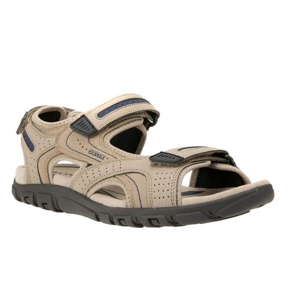 Geox Mens Strada Faux Nubuck Sandals