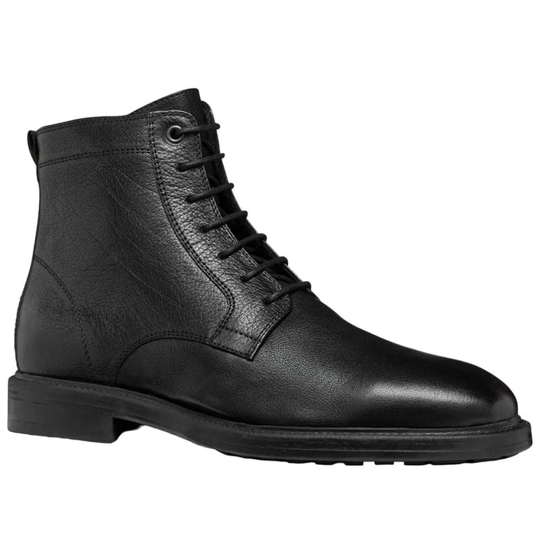 Geox Men\'s Black Leather Chukka Boots Geox Respira Chukka black leather shoes mens ankle boots  main image 4