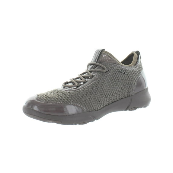 Geox Respira Womens Nebula X Patent Leather Woven Fashion Sneakers