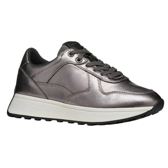 Geox Womens D Amabel A Leather Sneakers