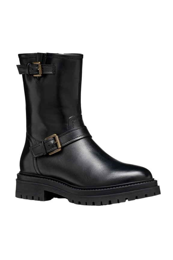 Womens D Iridea D Leather Ankle Boots