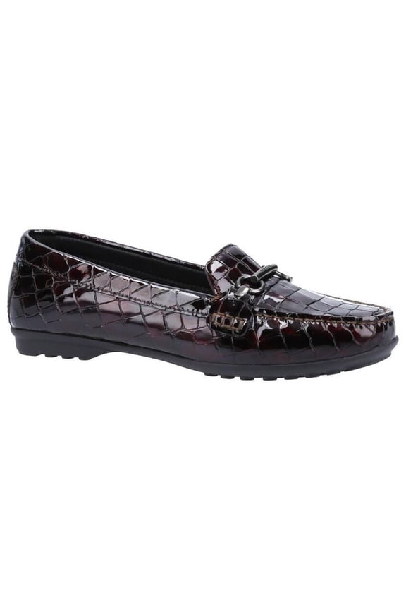 Womens Elidia Leather Moccasins