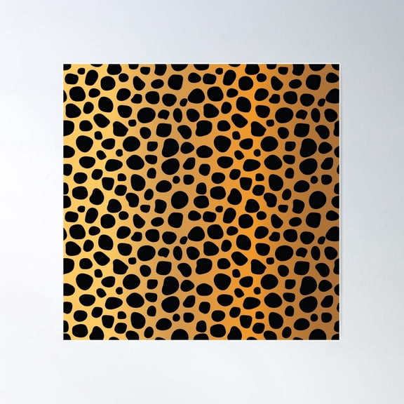 Gepard Pattern Gradient Poster Wall Art, Modern Wall Decor For Living Room Bedroom, 16X16 UNFRAMED