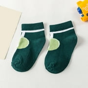 Gephdiin Baby Socks Newborn Socks Children Fashion Trend New Pattern Football Baseball Football Pattern Summer Thin Comfortable Cute Girls Socks Boys Socks Green S