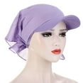 thumbnail image 1 of Gephdiin Bandana,Beanie Solid Candy Color Outdoor Windproof and with Brim All Cotton Printed Headscarf Bandanas for Women,Head Scarf G One Size, 1 of 4
