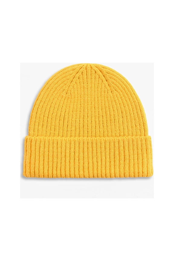 Beanie,Winter Hats for Women Hot Soft Yarn Custom Plain Cuff Knit Winter Hat Beanie for Women,Hats for Women Yellow One Size