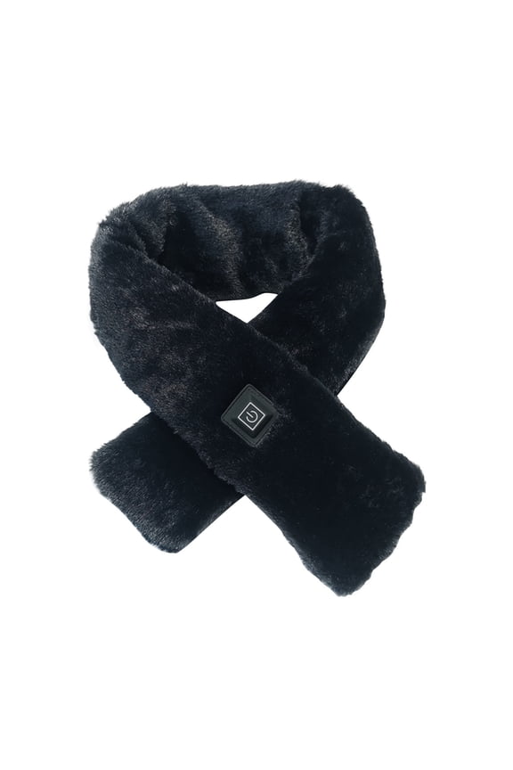 Christmas Heated Scarf Heated Scarf for Men and Women 3 Temp Settings Usb Smart Heating Scarf Cordless Neck Heating Pad Scarf Washable Scarf for Women Black One Size