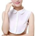 thumbnail image 1 of Gephdiin Detachable Collar Fake Collar Shirts Collar False Detachable for Girl Blouse Collar Half Favors Dickey Collar Accessory Half Shirts for Women Fake Neck Cover White One Size, 1 of 1