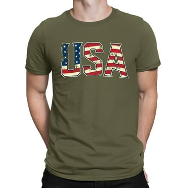 Gephdiin Graphic Tees Mens T-Shirts Men T Shirt 3D Digital Printing Casual Basic Tee Tops Graphic Tees Men Mens Shirts Polyester Army Green Xxl