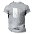 thumbnail image 1 of Gephdiin Graphic Tees Mens T-Shirts Summer Men's Us Flag Logo Casual Fitness 3D Printed Short Sleeved T Shirt Graphic Tees Men Mens Shirts Polyester Gray 4Xl, 1 of 2