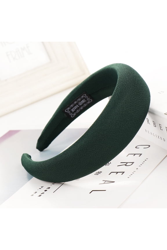 Headbands for Women Hair Accessories for Women Fashion Sponge Solid Hairband Women Hair Head Hoop Sweet Girls Hair Headband Hair Clips Headband Green One Size