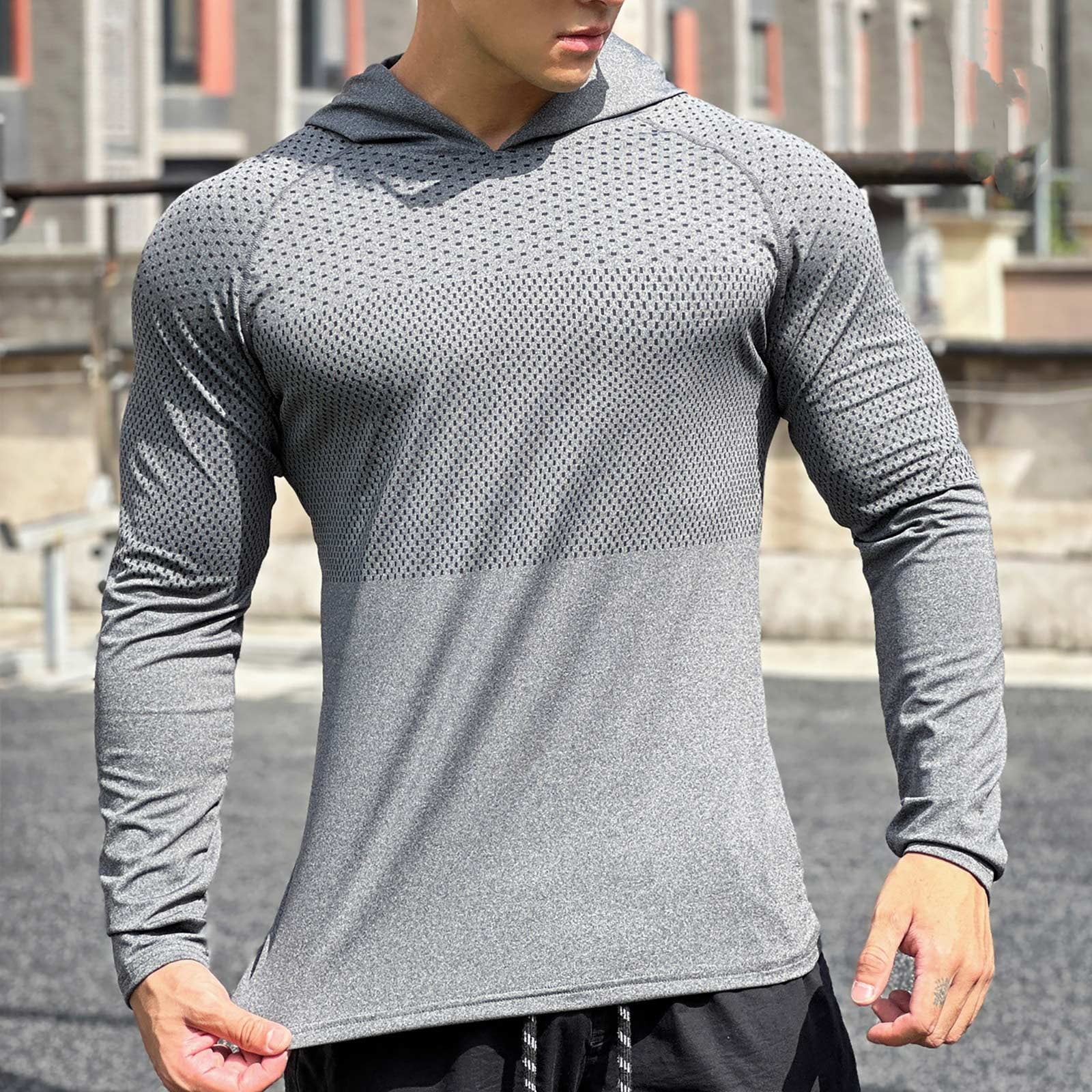 Gephdiin Polo Shirts for Men Long Sleeve Shirts for Men Fitness Outdoor ...