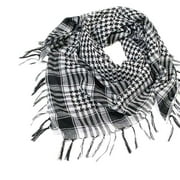 Gephdiin Silk Head Scarf Scarf 1Pc Unisex Fashion Women Men Arab Shemagh Keffiyeh Scarf Shawl Wrap Scarf for Women Black One Size