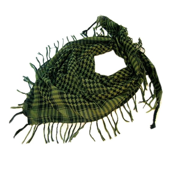 Gephdiin Silk Head Scarf Scarf 1Pc Unisex Fashion Women Men Arab Shemagh Keffiyeh Scarf Shawl Wrap Scarf for Women Green One Size