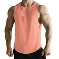 thumbnail image 1 of Gephdiin Tank Tops Men Workout Shirts for Men Fitness Mesh Breathable Sleeveless Tank Top Sleeveless Shirts for Men Spring Shirts for Women 2024 Polyester Pink Xl, 1 of 3