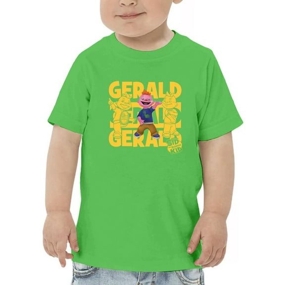Gerald-Inspired Sid the Science Kid Character Art For Kids Toodler's T-shirt