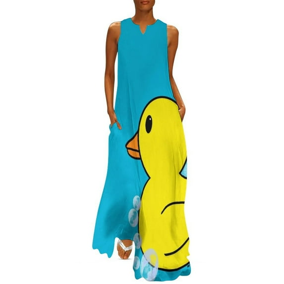 Gerald the Rubber Ducky Long Dress dress for women women long dresses