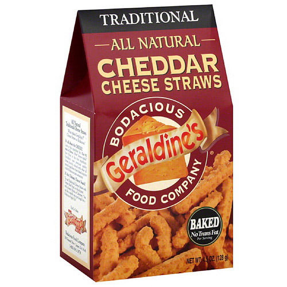 Geraldine's Traditional Cheddar Cheese Straws, 4.5 oz (Pack of 6)