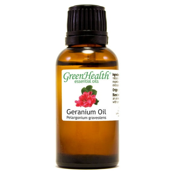 Geranium Essential Oils 30 mL (1 oz) - Pure & All Natural - Aromatherapy Oil