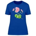 thumbnail image 1 of Geranium Flower Watercolor T-Shirt Women -Image by Shutterstock, Female x-Large, 1 of 2