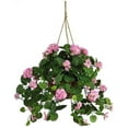 thumbnail image 1 of Geranium Silk Hanging Basket- Fuchsia, 1 of 1